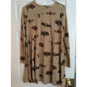 Pepaloves Bat Print Swing Dress - Size M